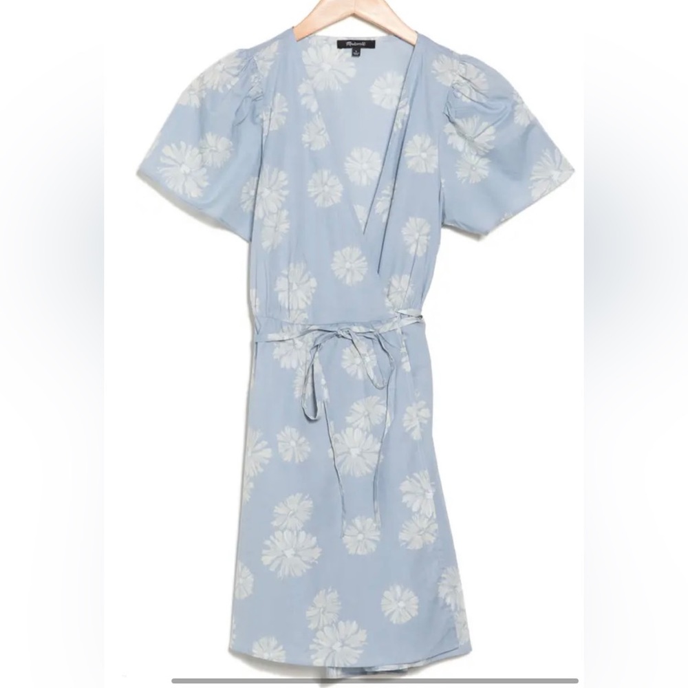 Madewell Floral Print Wrap Minidress